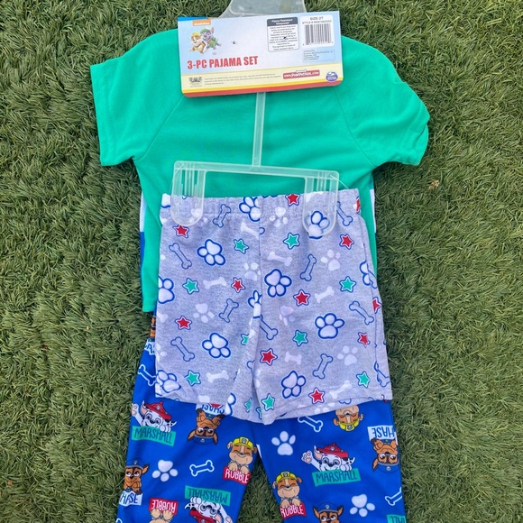 Nickelodeon Paw Patrol 3 Piece Set Boy Pajama 2T - Picture 2 of 5